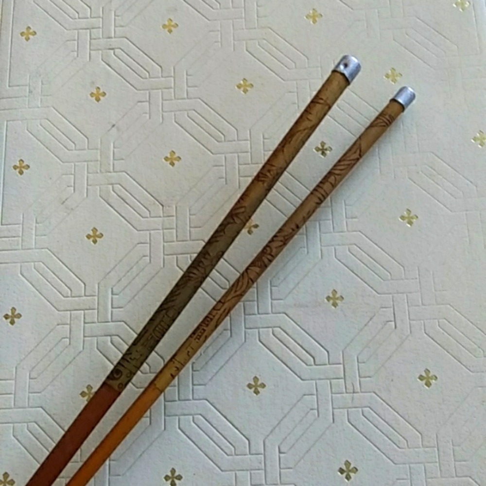 Vintage wood boho hair sticks barrettes